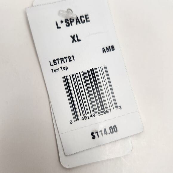 L*Space Tori Bikini Top in Amber Brown Size XL Underwire NWT - Picture 4 of 4